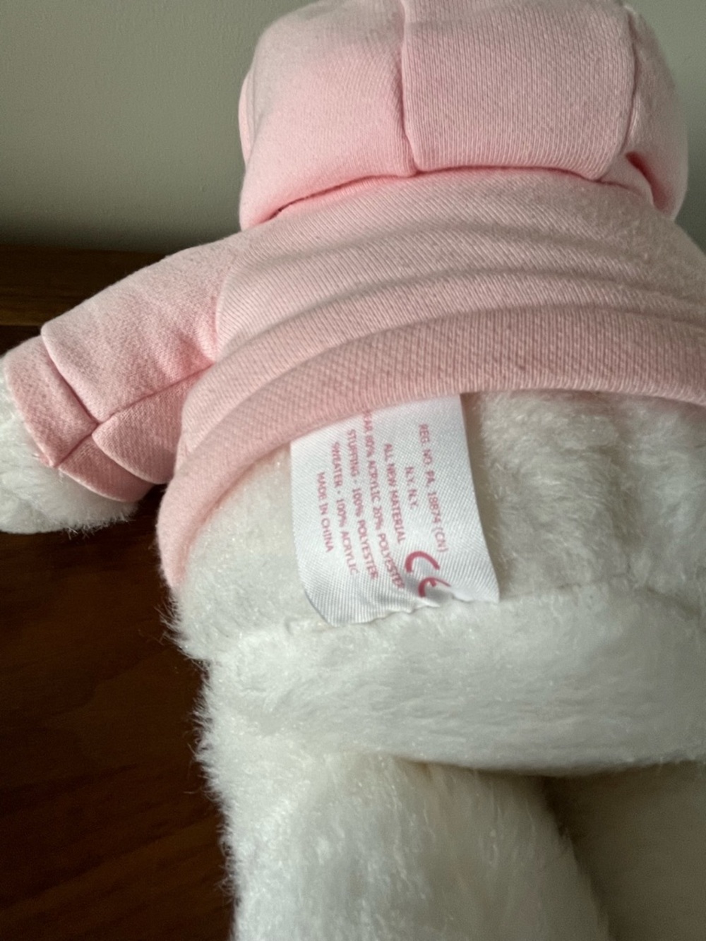 Ralph Lauren Romance Bear Pink Hoodie Polo Logo Plush RARE Gift Collectible - Picture 5 of 6